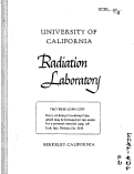 Cover page: Mass Meson Measurements at the University of California Radiation Laboratory
