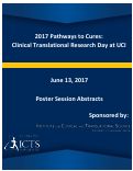 Cover page of 2017 Pathways to Cures: Clinical and Translational Science Day at UCI