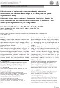 Cover page: Effectiveness of an intensive care unit family education intervention on delirium knowledge: a pre-test post-test quasi-experimental study