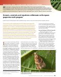 Cover page: Growers, scientists and regulators collaborate on European grapevine moth program