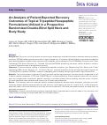 Cover page: An Analysis of Patient-Reported Recovery Outcomes of Topical Tripeptide/Hexapeptide Formulations Utilized in a Prospective Randomized Double-Blind Split Neck and Body Study