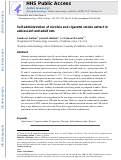 Cover page: Self-administration of nicotine and cigarette smoke extract in adolescent and adult rats