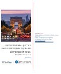 Cover page: Environmental Justice Implications for the Paris Low Emission Zone: A Health Impact Assessment