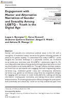 Cover page: Engagement with Master and Alternative Narratives of Gender and Sexuality Among LGBTQ+ Youth in the Digital Age