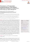 Cover page: Perturbations of Phosphatidate Cytidylyltransferase (CdsA) Mediate Daptomycin Resistance in Streptococcus mitis/oralis by a Novel Mechanism