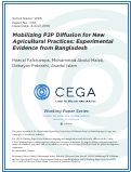 Cover page: Mobilizing P2P Diffusion for New Agricultural Practices- Experimental Evidence from Bangladesh