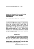 Cover page: Relating the efficacy of naltrexone in treating self-injurious behavior to the motivation assessment scale