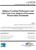 Cover page: Alligator Cracking Performance and Life-Cycle Cost Analysis of Pavement Preservation Treatments