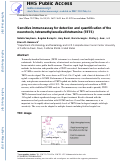 Cover page: Sensitive Immunoassay for Detection and Quantification of the Neurotoxin, Tetramethylenedisulfotetramine