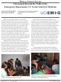 Cover page: Ultrasound Beyond the Walls of the Emergency Department: UC Irvine School of Medicine
