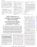 Cover page: SUMO Modification of Huntingtin and Huntington's Disease Pathology