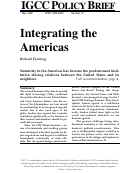 Cover page: Policy Brief 10: Integrating the Americas