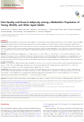 Cover page: Diet Quality and Visceral Adiposity among a Multiethnic Population of Young, Middle, and Older Aged Adults