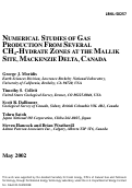 Cover page: Numerical studies of gas production from several CH4-hydrate zones at 
the Mallik Site, Mackenzie Delta, Canada