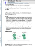 Cover page: Energetics of Glutamate Binding to an Ionotropic Glutamate Receptor