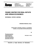 Cover page: Strict Rent Control in Small California Cities: An Analysis of 1990 Census Data