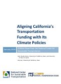 Cover page: Aligning California's Transportation Funding with Its Climate Policies
