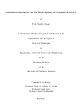 Cover page: Orientation-Dependent van der Waals Epitaxy of Graphene on Ir(111)