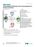Cover page: Conformational Plasticity of the Immunoglobulin Fc Domain in Solution