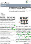 Cover page: Polymorphism in M(H
              <sub>2</sub>
              PO
              <sub>2</sub>
              )
              <sub>3</sub>
              (M = V, Al, Ga) compounds with the perovskite-related ReO
              <sub>3</sub>
              structure