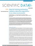 Cover page: Data for training and testing radiation detection algorithms in an urban environment