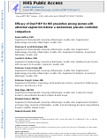 Cover page: Efficacy of oral pre-exposure prophylaxis (PrEP) for HIV among women with abnormal vaginal microbiota: a post-hoc analysis of the randomised, placebo-controlled Partners PrEP Study
