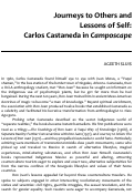 Cover page: Journeys to Others and Lessons of Self: Carlos Castaneda in <em>Camposcape</em>