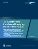 Cover page: Transport Pricing Policies and Emerging Mobility Innovations