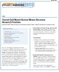 Cover page: Toward Salt Marsh Harvest Mouse Recovery: Research Priorities