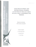 Cover page: Analysis of Sport and Recreational Fishing Activities in the Los Cabos Region, Baja California Sur, Mexico