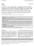 Cover page: A Phase 1B open-label study of gedatolisib (PF-05212384) in combination with other anti-tumour agents for patients with advanced solid tumours and triple-negative breast cancer.
