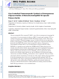 Cover page: Size-Controlled Chemoenzymatic Synthesis of Homogeneous Oligosaccharides of Neisseria meningitidis W Capsular Polysaccharide