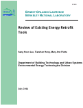 Cover page: Review of Existing Energy Retrofit Tools