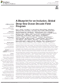 Cover page: A Blueprint for an Inclusive, Global Deep-Sea Ocean Decade Field Program