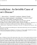 Cover page: Trichloroethylene: An Invisible Cause of Parkinson’s Disease?