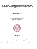 Cover page: From Industry Dominance to Legislative Progress: The Political and Public Health Struggle of Tobacco Control on Oklahoma