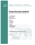 Cover page: Energy Information Handbook: Applications for Energy-Efficient Building Operations