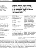Cover page: Advancing radiology through informed leadership: summary of the proceedings of the Seventh Biannual Symposium of the International Society for Strategic Studies in Radiology (IS3R), 23–25 August 2007