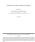 Cover page: TASI Lectures on the cosmological constant