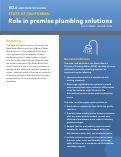 Cover page: State of California: Role in premise plumbing solutions
