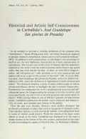 Cover page: Historical and Artistic Self-Consciousness in Carballido's <em>José Guadalupe (las glorias de Posada)</em>