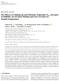 Cover page: The Effects of Citalopram and Thalamic Dopamine D<sub>2/3</sub> Receptor Availability on Decision-Making and Loss Aversion in Alcohol Dependence.