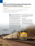 Cover page: Back on track? Reassessing rail transport for California's perishable produce