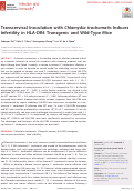 Cover page: Transcervical Inoculation with Chlamydia trachomatis Induces Infertility in HLA-DR4 Transgenic and Wild-Type Mice