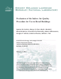 Cover page: Evaluation of the Indoor Air Quality Procedure for Use in Retail Buildings
