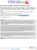 Cover page: Post-Coital Sudden Cardiac Arrest Due to Non- Traumatic Subarachnoid Hemorrhage—A Case Report