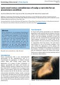 Cover page: Late onset nevus comedonicus of scalp: a rare site for an uncommon condition