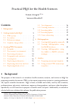 Cover page of Practical LaTeX for the Health Sciences