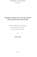Cover page: Statistical Approach to Stock Market Overreaction and Seasonality