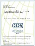 Cover page: Corrupting  Learning: Evidence From Missing Federal Education Funds in Brazil